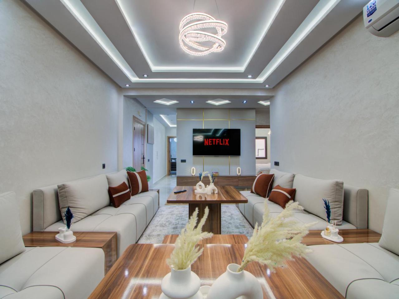 Cozy Apartment Large Living Room & Full Kitchen — 4-Star Luxury Hotel in Agadir, Morocco
