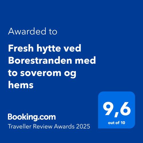 Fresh hytte ved Borestranden med to soverom og hems in Unknown City, Norway