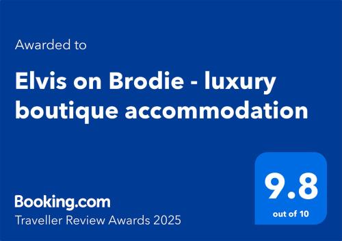 Elvis On Brodie 2025 Traveller Award Winner — Coffs Harbour