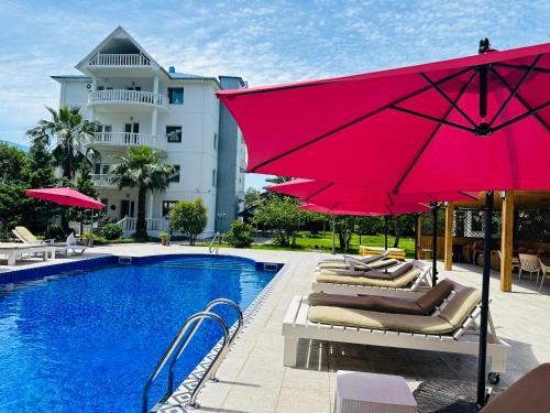 Claude Monet beach hotel in Urek'i, Georgia