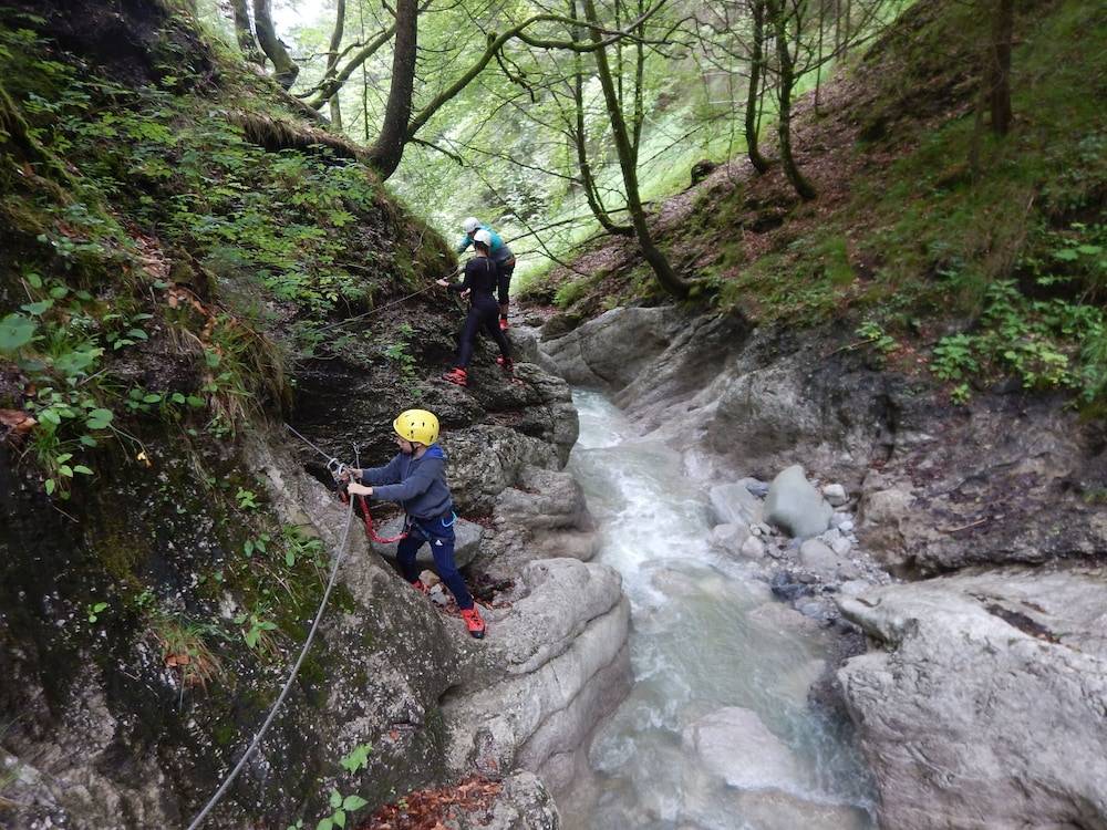 Outdoor rock climbing