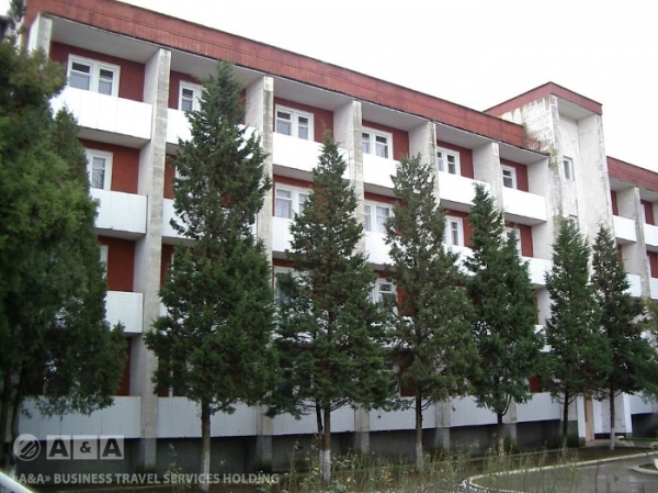 Golden shore in Unknown City, Russia