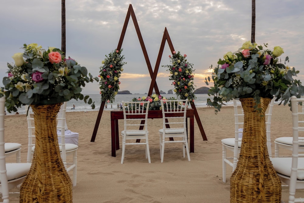 Outdoor wedding area