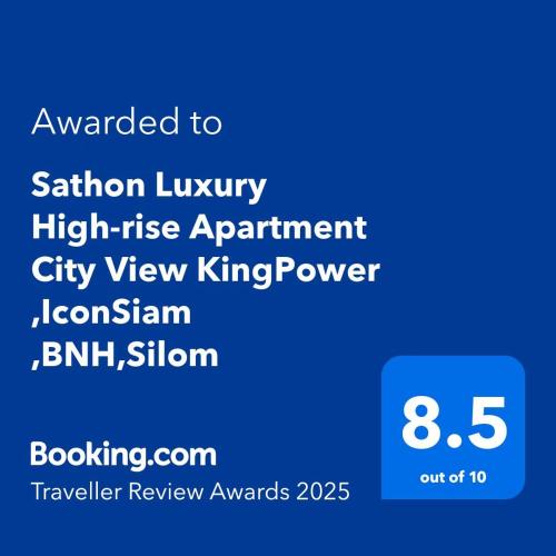 Sathon Luxury High rise Apartment City View KingPower IconSiam BNH Silom