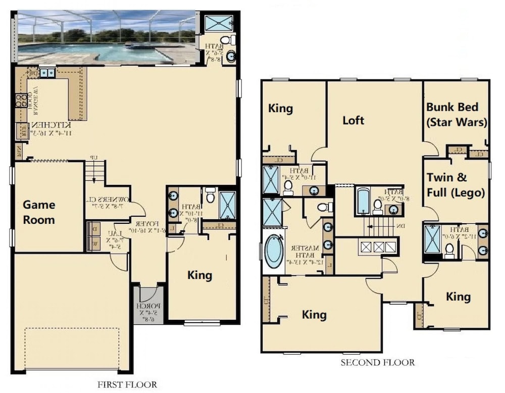 Spacious 6BR w Pool SPA With a Stunning Green View - photo 14