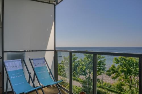Apartament Okrzei z bezpośrednim widokiem na morze Nadmorski Luksus Apartamenty — 4-Star Luxury Hotel in Ustronie Morskie, Poland