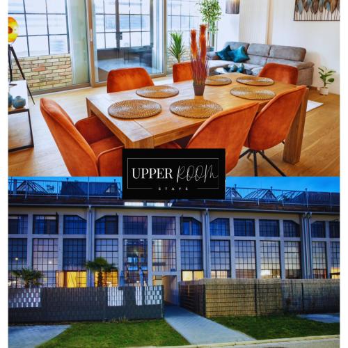 Neu Upper Room Industrial Loft Domizil Mit Dachterrasse Ausblick — Neustadt