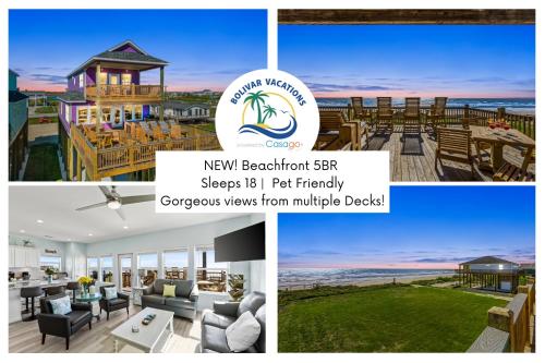 Sangria Sunset by BV NEW Beachfront 5BR Sleeps 18 Multiple Decks in Wheatland, United States