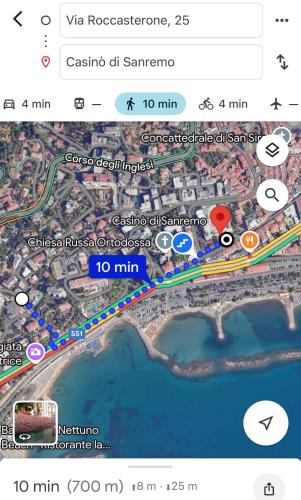 Mapa Holiday Sanremo 25 — 4-Star Luxury Hotel in San Remo, Italy