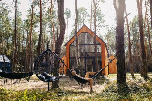 Wyjątkowy domek w kompleksie Patyki Las Możliwości pet-friendly hotel Zelow