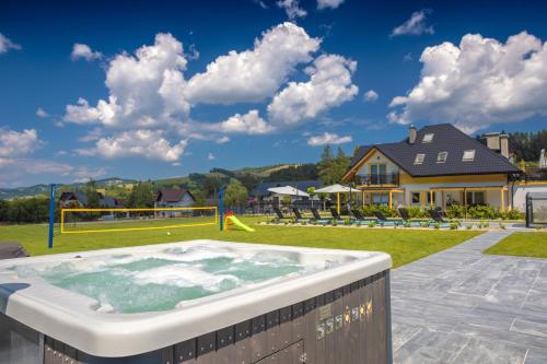 Apartamenty Górskie Szlachtowa w spokojnej okolicy jacuzzi i sauna w cenie kącik zabaw dla dzieci — 4-Star Luxury Hotel in Szczawnica, Poland