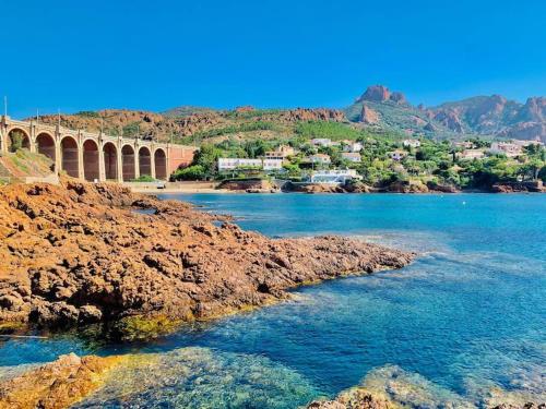 Vue Exceptionnelle 4 Pers Jardin Clim Parking — Saint Raphael