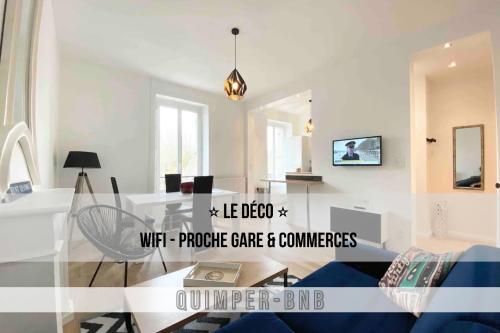 Le Deco Confort Wifi Luminosite Entre Gare Et Centre in Quimper, France