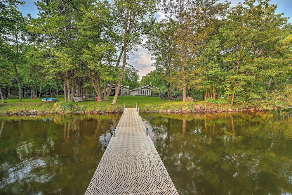 Sarona Serenity Lakeside Retreat W Boat Dock 19319176 — Rice Lake