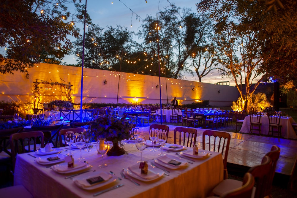 Outdoor wedding area