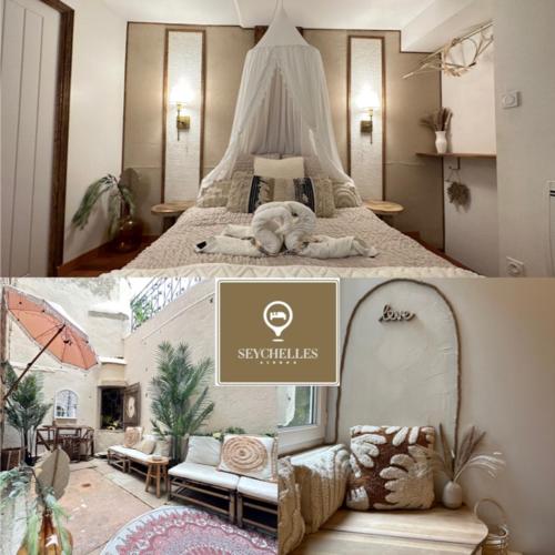 Les Seychelles T2 Hyper Centre Cours Interieure in Macon, France