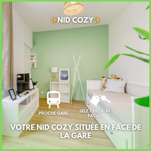 Le Nid Cozy Face Gare de Corbeil in Corbeil-Essonnes, France
