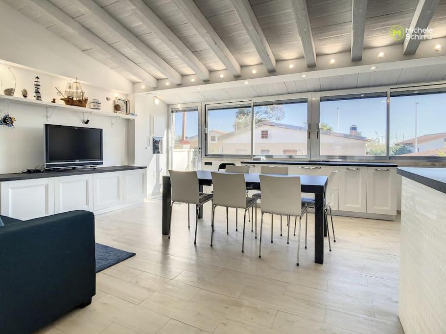 Cagliari Poetto the sea a few steps from the beach in Cagliari, Italy