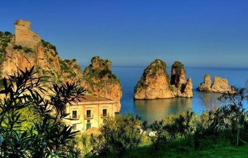 Scopello Beach in Scopello, Italy