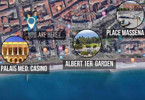 Nestor&Jeeves SEA AND SUN Central By sea Pedestrian zone — 4-Star Luxury Hotel in Nice, France