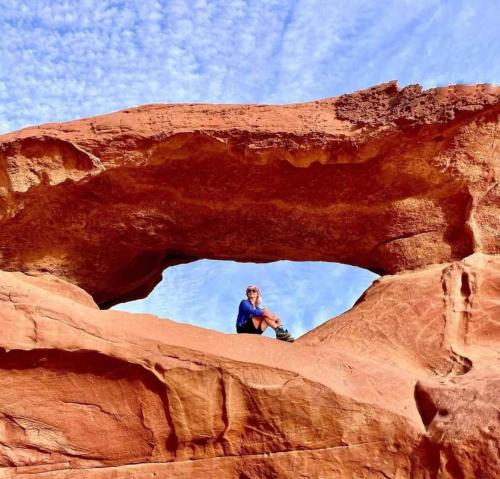 Wade rum natural in Wadi Rum, Jordan