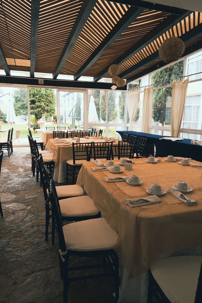 Outdoor banquet area