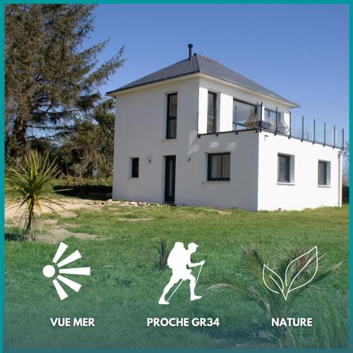 Ti Nevez au calme vue mer in Roscanvel, France