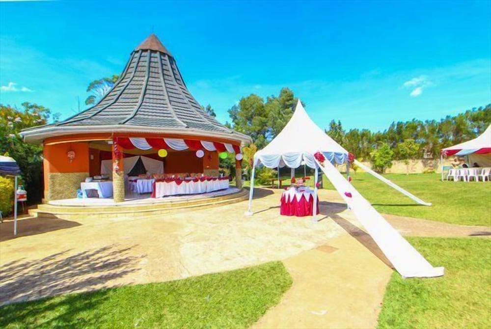 Outdoor wedding area