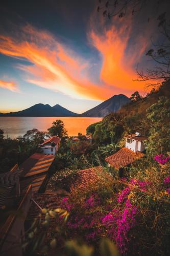 Lush Atitlan in San Marcos La Laguna, Guatemala