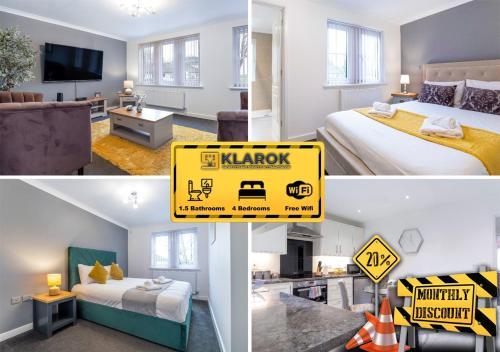 Long Stays 30pct Off Spacious 4bed Sports Channels Parking By Klarok Short Lets Serviced Accommodation — Peterborough