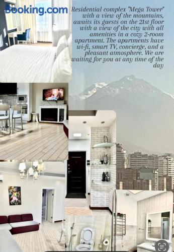 2х комнатная в ЖК Mega Tower Almaty - carbon neutral hotel in Almaty