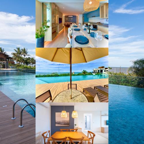 Aptos Pé na Areia Vista Mar Condomínio Resort Completo com Piscina borda Infinita Beach Tennis Academia Sala de Jogos Brinquedoteca Playground e Portaria 24H 3 Quartos com Ar Condicionado Churrasqueira Privativa Reserve Agora e Viva essa Experiência