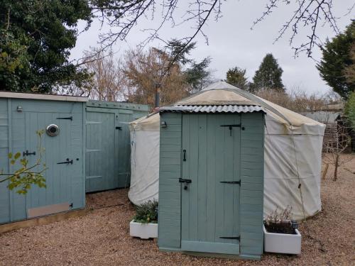 South Wales Yurt Cosy log burner & private garden pet-friendly hotel Undy
