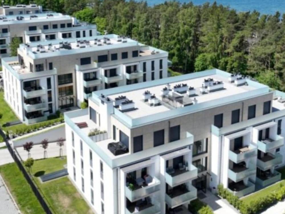 Apartment near Baltic Sea with Balcony View — 4-Star Luxury Hotel in Rewal, Poland