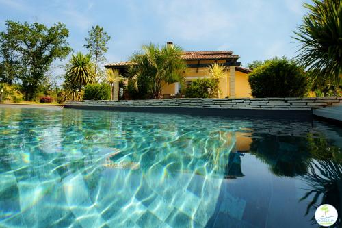 Suite up to 3 people with pool and terrace — 4-Star Luxury Hotel in Parentis-En-Born, France