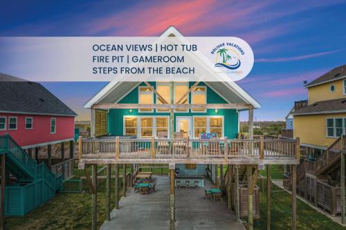 FlipFlop 5BR Beach Escape Hot Tub Games and Fenced Yard in Bolivar Peninsula, United States