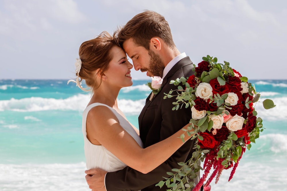 Outdoor wedding area