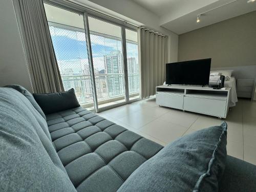 Vista Mar Unlimited Frente Mar Ar Condicionado Garagem Arrumação Andar Alto e piscina aquecida sauna e muito mais in Santos, Brasil