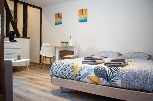 Studio Charmant Confortable Tv Centre Ville Louviers — Louviers