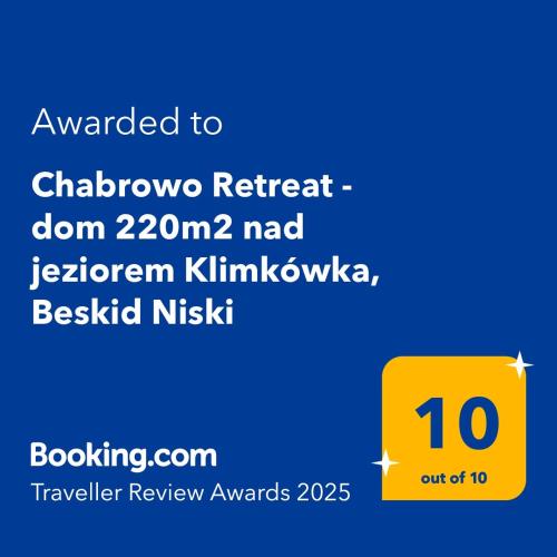 Chabrowo Retreat Dom 220m2 Nad Jeziorem Klimkowka Beskid Niski — hotel in Uscie Gorlickie