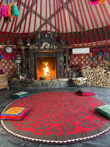 Ak Tengir Yurt Resort in Cholpon-Ata, Kyrgyzstan