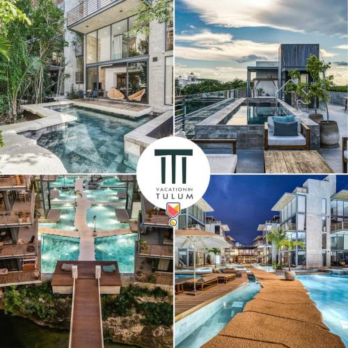 Hidden Swim up Loft w Cenote Rooftop Pool Gym — 4-Star Luxury Hotel in Tulum, Mexico