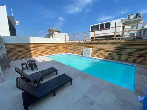 8pers 6camas AC Alberca Playa 3min Playas Vicente fox — 4-Star Luxury Hotel in Boca Del Rio, Mexico
