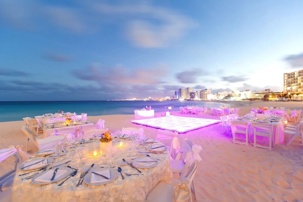 Outdoor wedding area