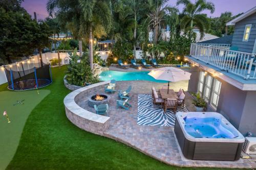 5mins 2 Beach Heatedpool Trampoline Hottub Theater — Largo