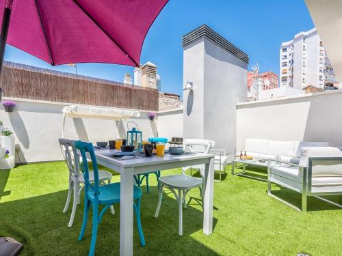 Atico Terraza Privada Piscina Centro Ac Nuevo 1hab — Malaga