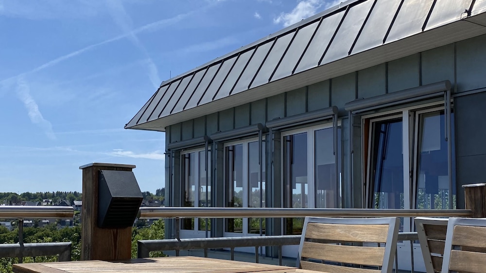 Outdoor banquet area