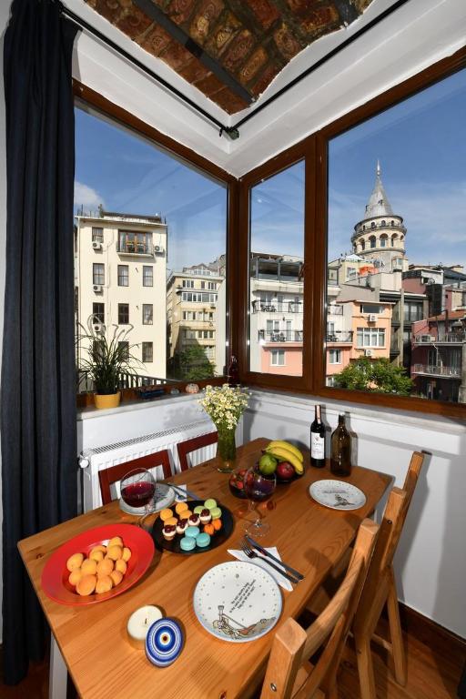 Taksim Galata Tower Is Almost In Your Bedroom And In The Balconies Rooftop Terrace with Golden Horn View — 4-Star Luxury Hotel in Istanbul, Turkey