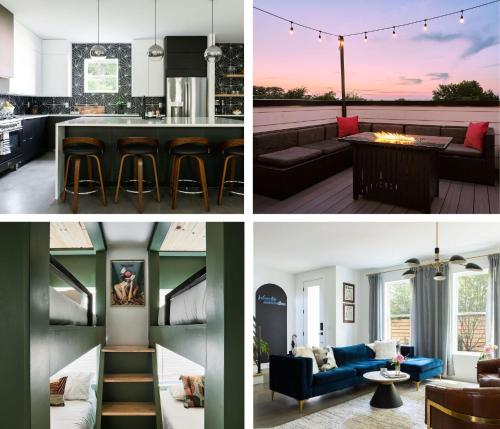 6 Bed with En Suite Baths Host Up to 20 Rooftops Parking Gourmet Kitchens Cozy Living Spaces Skyline Views & Fire Table Near Downtown Distilleries & Marathon Village High Speed Wi Fi 24hr Hospitality — 4-Star Luxury Hotel in Nashville, United States