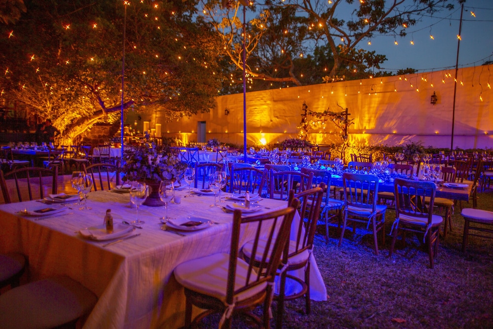 Outdoor wedding area
